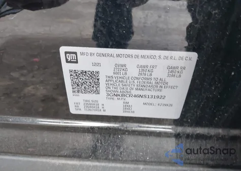 2022 Chevrolet Blazer Fwd 2Lt from USA, damaged, VIN 3GNKBCR46NS131922